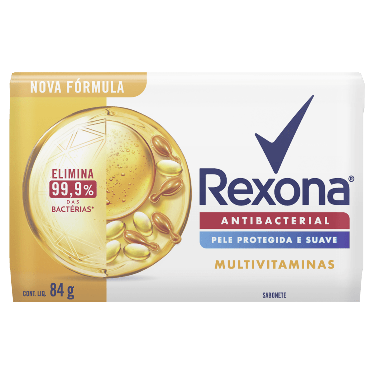 Sabonete em Barra Rexona Antibacteriano Multivitaminas 84g